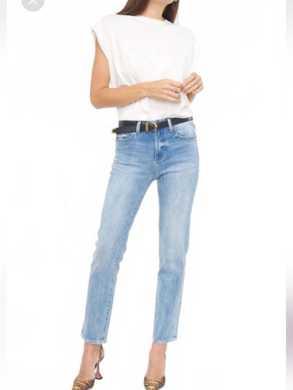 Pistola Monroe Crop High Rise Cigarette Jeans